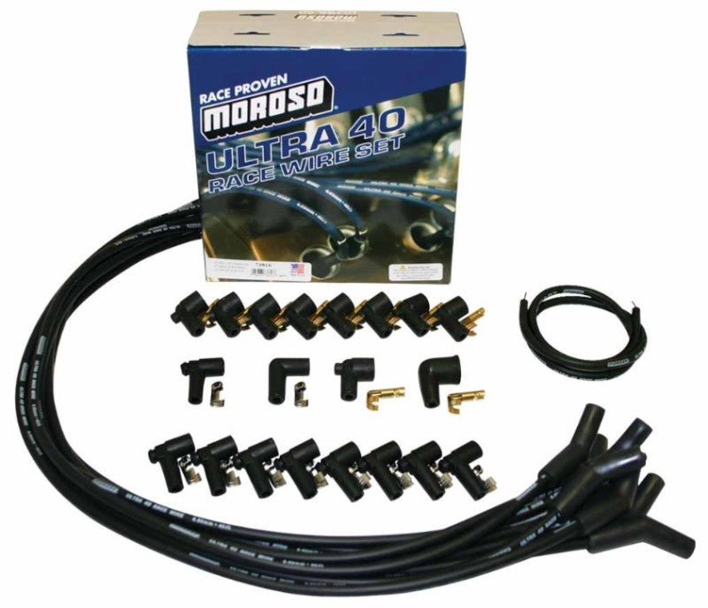 Moroso Wire Set, Ultra 40, Univ, 135 Boot, Black 73816 User 1