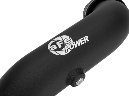 aFe Bladerunner 2-1/4 IN Aluminum Hot Charge Pipe Black 20-23 Ford Explorer/Explorer ST - Black 46-20658-B 46-20658-B Photo - Close Up