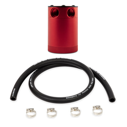 Mishimoto Compact Baffled Oil Catch Can - 2-Port - Red MMBCC-CBTWO-RD MMBCC-CBTWO-RD User 1