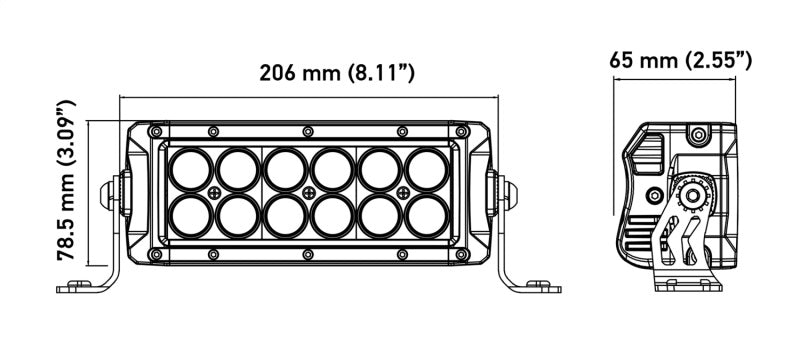 Hella VF RGB Combo Kit 357212301 Technical Drawing