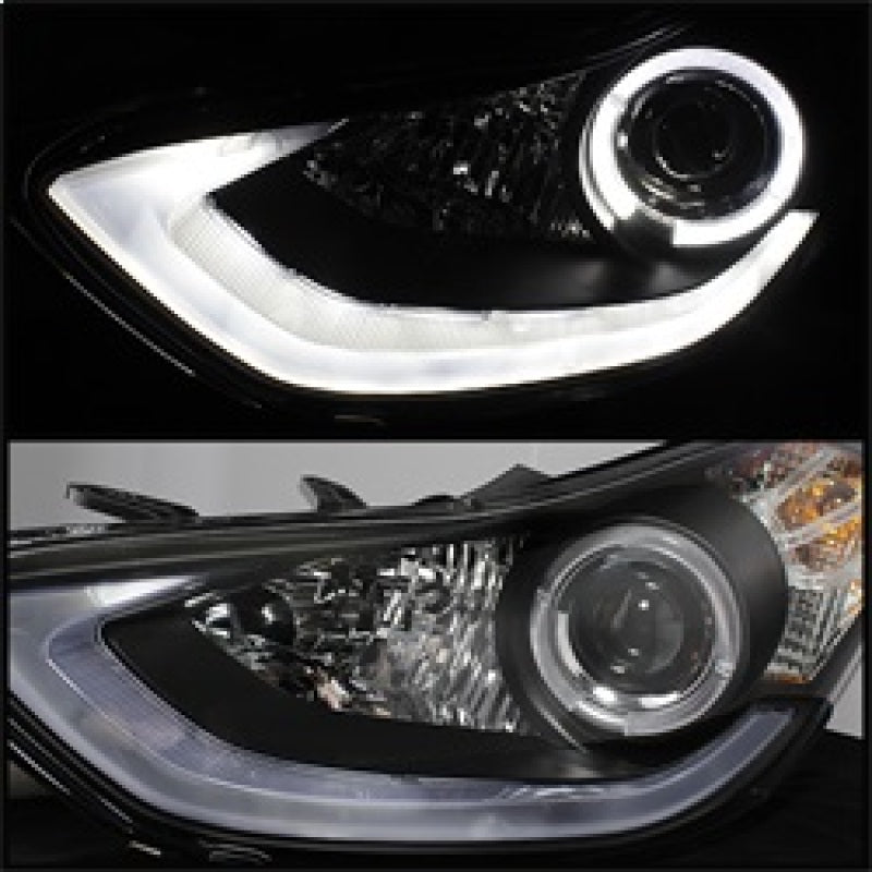 Spyder Hyundai Elantra 11-13 Projector Headlights LED Halo DRL Blk PRO-YD-HYELAN11-DRL-BK 5073662 5073662 Photo - Unmounted