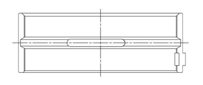 ACL Ford V8 255-289-302 Race Series Engine Crankshaft Main Bearing Set 5M590H-11 5M590H-11 Technical Drawing