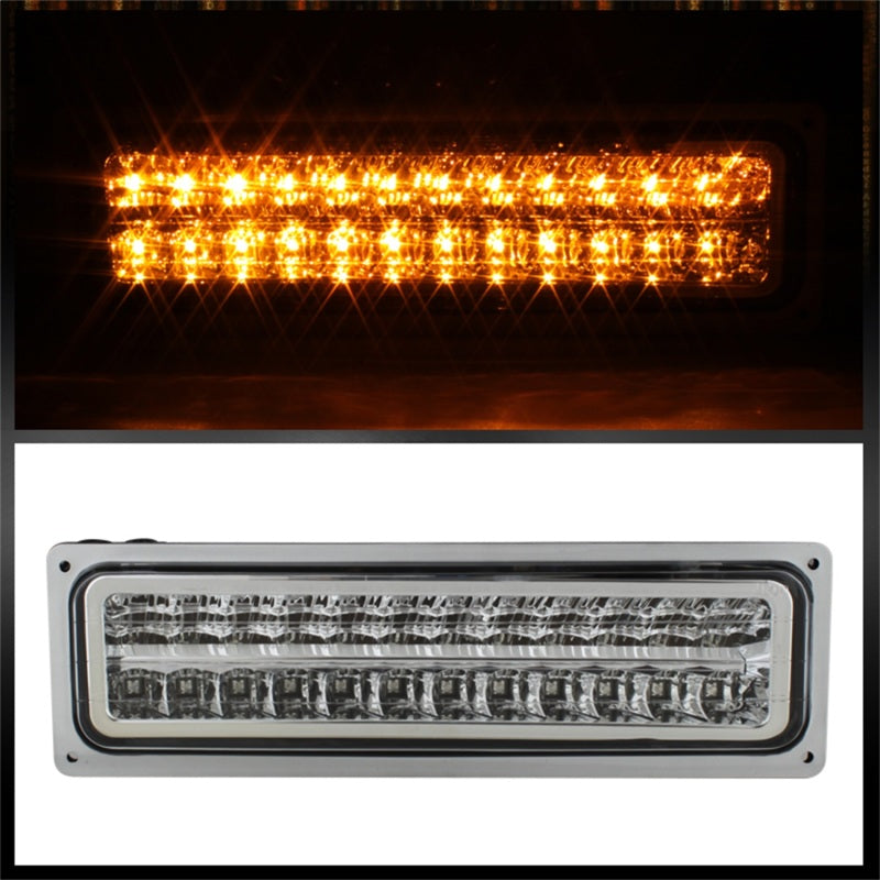 SPYDER Xtune GMC Yukon 92-93 Crystal Headlights w/ Corner & LED Bumper Chrome HD-JH-GMCCK88-LED-AM-C-SET 5073549 5073549 Photo - Unmounted