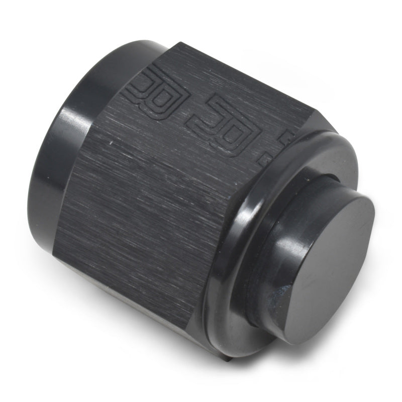 Russell -4 AN Flare Cap (Black Finish) 661953 Photo - out of package