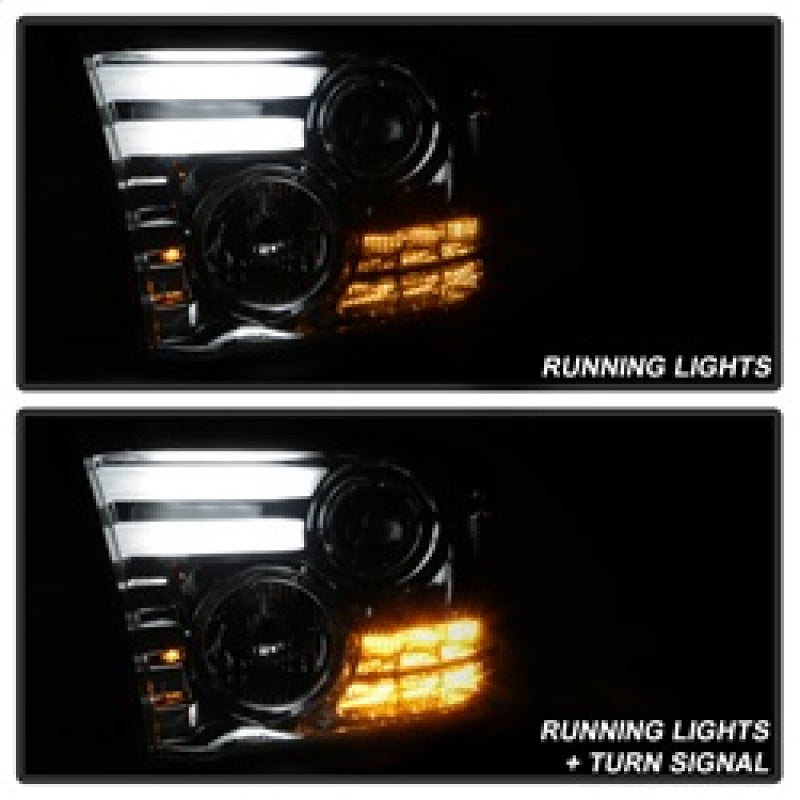 Spyder Dodge Ram 09-12 Projector Headlights Light Bar DRL Smoke PRO-YD-DR09-LBDRL-SM 5081742 5081742 Photo - Unmounted