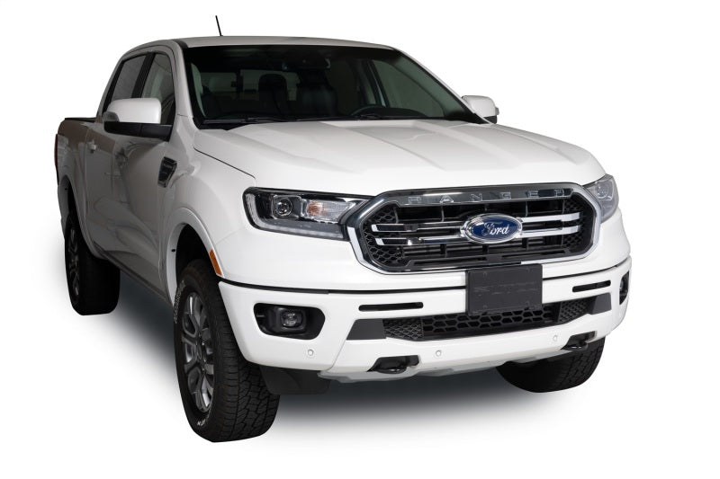 Putco 19-20 Ford Ranger w/o Adaptive Cruise - Hex Shield - Black Powder Coated Bumper Grille Inserts 83163 83163 Photo - Mounted