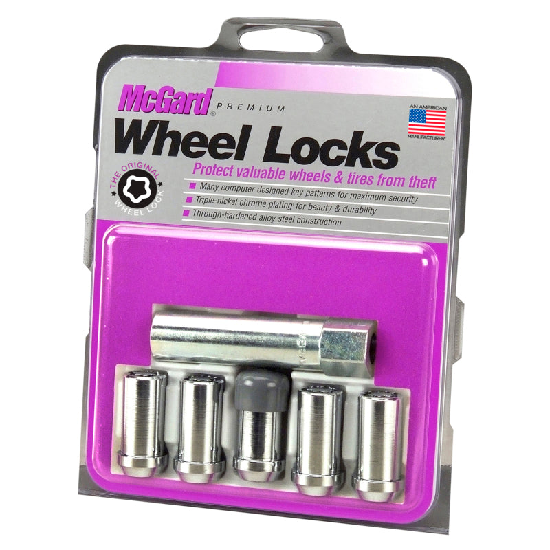 McGard Wheel Lock Nut Set - 5pk. (Tuner / Cone Seat) 1/2-20 / 13/16 Hex / 1.60in. L. - Chrome 25540 25540 Photo - Primary