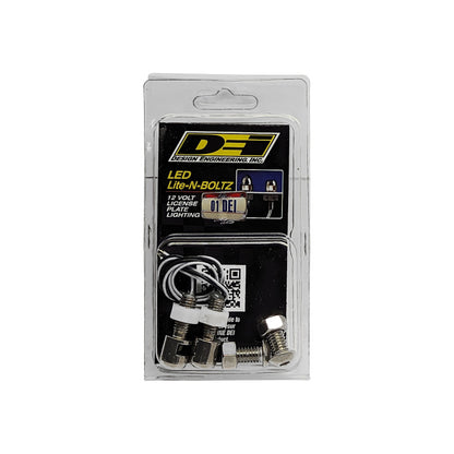 DEI LED LiteN Boltz License Plate Lighting Kit - Dome Head - 4pc - Satin 30301 30301 Photo - Unmounted