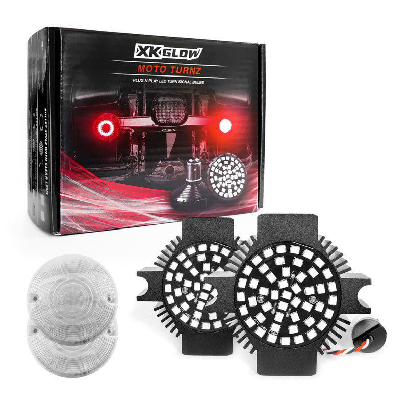 XKGLOW Flat Rear Red Clear Lens XK1157F-RR-C XK1157F-RR-C User 1