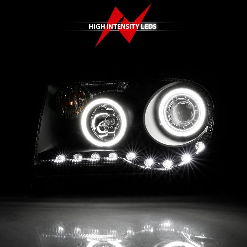 Anzo 2005-2010 Chrysler 300C Projector Headlights w/ Halo Black (CCFL) G2 121251 Photo - Unmounted