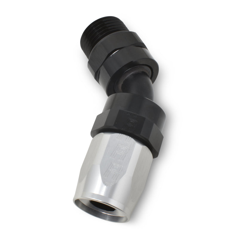 Russell Performance -10 AN Black Male SAE Port to -8 Hose 90 Degree (-10 Port 7/8in-14 Thread) 612423 612423 Photo - out of package
