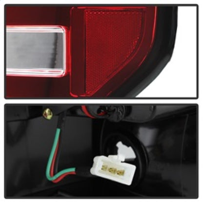 Spyder 09-14 Ford F150 V2 Light Bar LED Tail Lights - Red Clear (ALT-YD-FF15009V2-LBLED-RC) 5084224 5084224 Photo - Unmounted