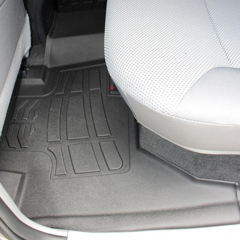 Westin 2005-2018 Toyota Tacoma Double Cab Wade Sure-Fit Floor Liners 2nd Row - Black 72-113073 72-113073 Photo - Mounted