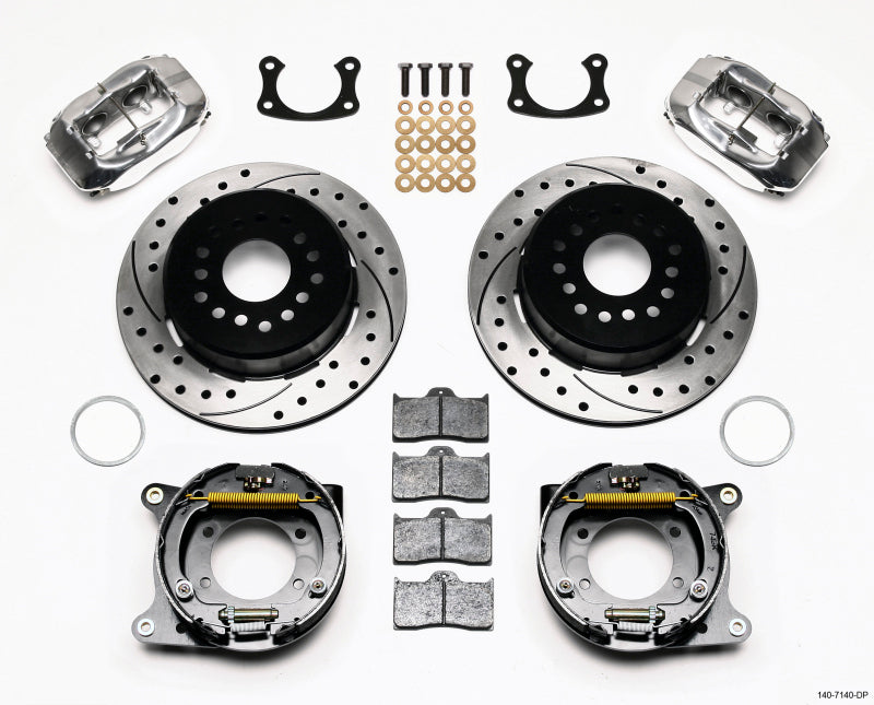 Wilwood FDL P/S P-B Kit, Drilled, Polished, New Big Ford 2.50" Offset 140-7140-DP Photo - Primary