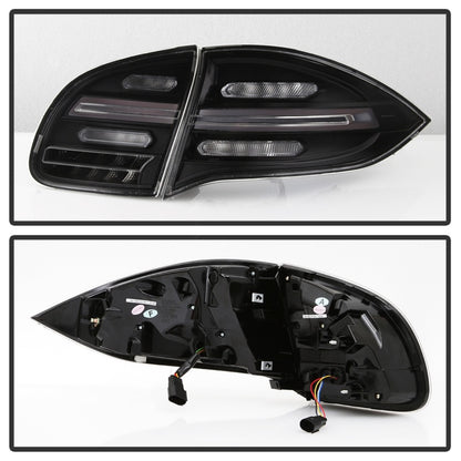 Spyder Porsche Cayenne 958 11-14 LED Tail Lights - Sequential Signal - Black 5086853 5086853 Photo - Unmounted