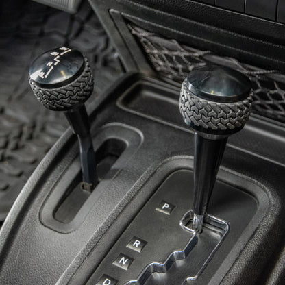 DV8 Offroad 2011-2018 Jeep JK Shift Knob Automatic Black D-JP-181113-BK D-JP-181113-BK Photo - Mounted