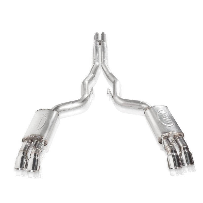Stainless Works 18+ Ford Mustang GT Redline Cat-Back Performance Connect H-Pipe w/ Active Valves M18CBHPCV M18CBHPCV Photo - Unmounted