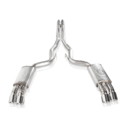 Stainless Works 18+ Ford Mustang GT Redline Cat-Back Performance Connect H-Pipe w/ Active Valves M18CBHPCV M18CBHPCV Photo - Unmounted