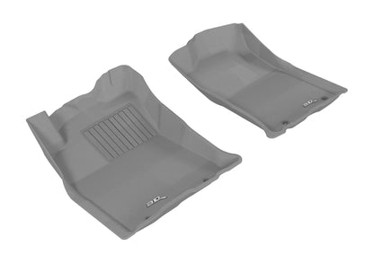 3D MAXpider 2012-2015 Toyota Tacoma Double Cab Kagu 1st Row Floormat - Gray L1TY09011501 L1TY09011501 Photo - Primary