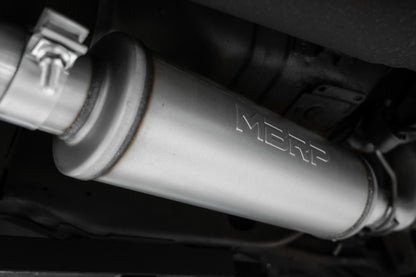 MBRP 99-04 Ford Mustang GT 4.6L 2.5in. Dual Split Rear AL Cat Back w/ 3.5in. Dual Wall Blk. Tips S7221ALBT S7221ALBT Photo - Close Up