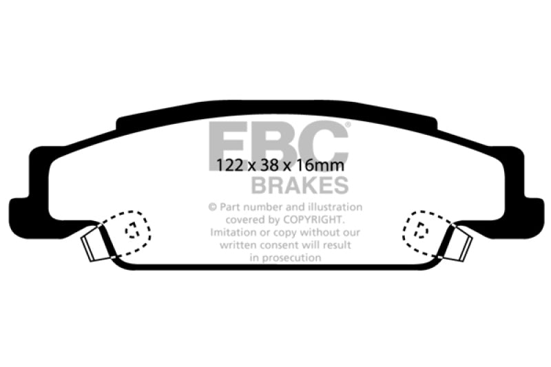 EBC Disc Brake Pad Set DP41646R Photo - Primary