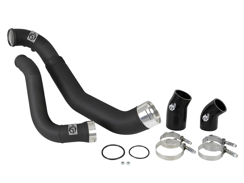 aFe Bladerunner 3.5in-3in Intercooler Cold Side Tube Black - 18-19 Ford F-150 V6-3.0L (td) 46-20364-B 46-20364-B Photo - Unmounted
