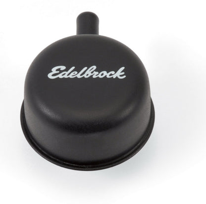 Edelbrock Round Cap with Nipple Black 4413 Photo - Primary