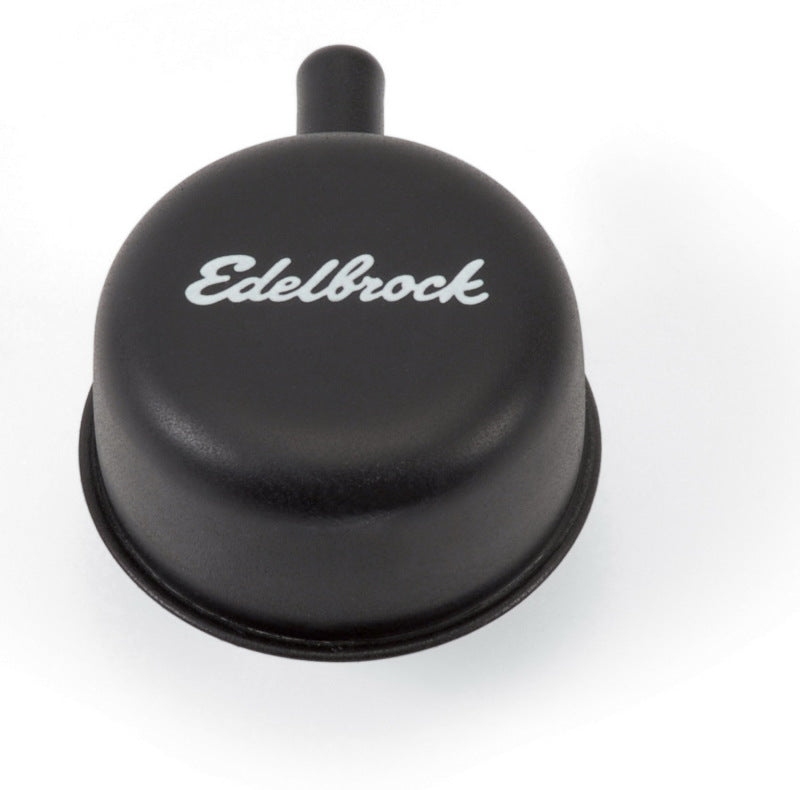 Edelbrock Round Cap with Nipple Black 4413 Photo - Primary
