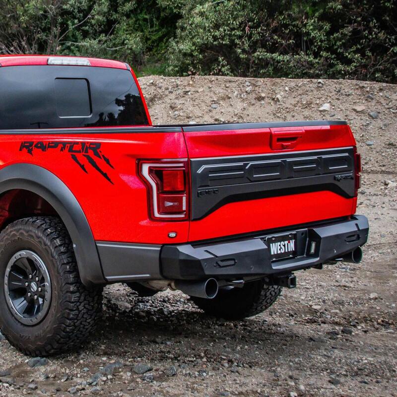 Westin 17-20 Ford F-150 Raptor Pro-Series Rear Bumper - Textured Black 58-421145 58-421145 Photo - Mounted