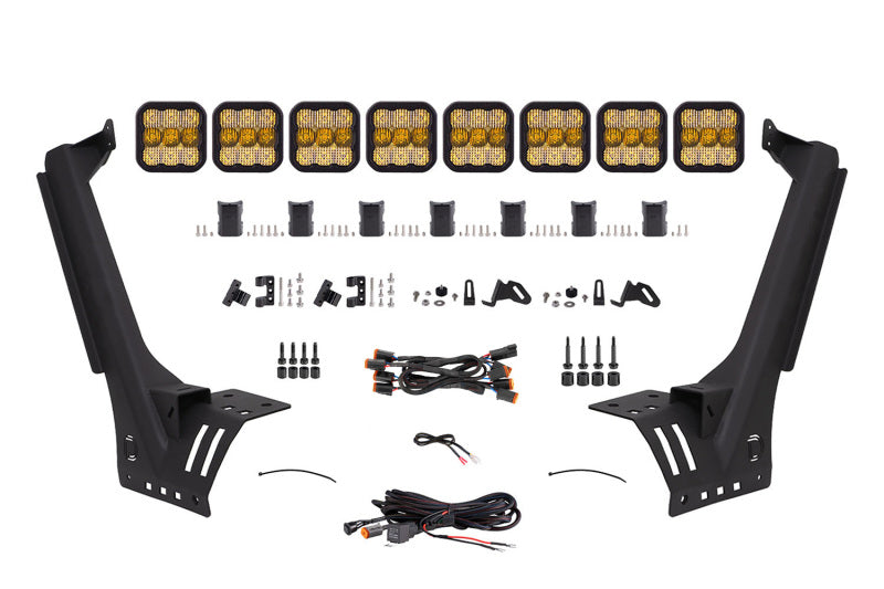 Diode Dynamics Jeep JL SS5 Sport CrossLink Windshield - Yellow Combo Lightbar Kit DD6822 DD6822 Photo - Primary