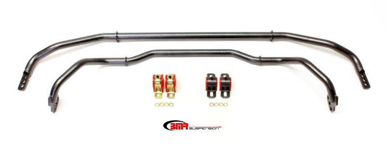 BMR Suspension BMR 13-15 Chevrolet Camaro Front & Rear Hollow 29mm Adj. Sway Bar Kit w/ Bushings - Black Hammertone SB039H SB039H Photo - Primary