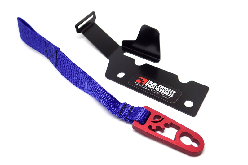 BuiltRight Industries 09-20 Ford F-150/Raptor (09-14 SuperCrew Only) Rear Seat Release - Blue Strap 100114 100114 Photo - Primary