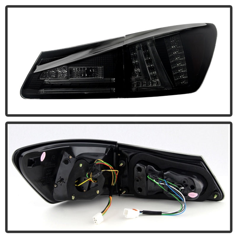 Spyder Lexus IS250 06-08 LED Tail Lights Black Smoke ALT-YD-LIS06-LED-BSM 5080790 5080790 Photo - Unmounted