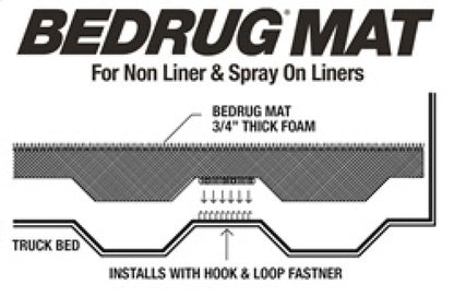 Bedrug BedRug Mat 24-  Ford Ranger BMR24DCS BMR24DCS Technical Drawing