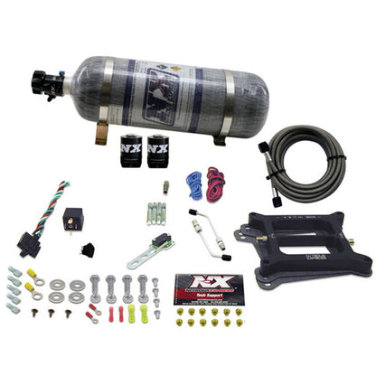 Nitrous Express 4150 4-BBL/Gasoline Nitrous Kit (50-300HP) w/Composite Bottle 30040-12 30040-12 Photo - Primary