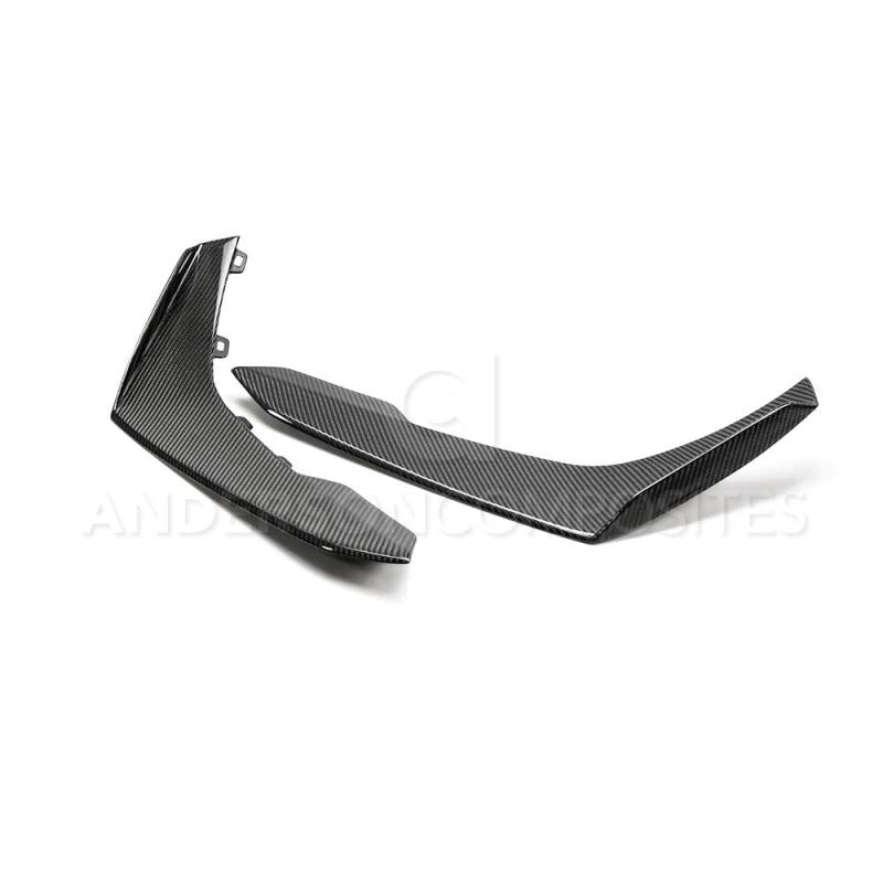 Anderson Composites 17-18 Chevy Camaro ZL1 1LE Type-LE Carbon Fiber Front Bumper Canards AC-FBC17CHCAMZL-LE AC-FBC17CHCAMZL-LE Photo - Primary