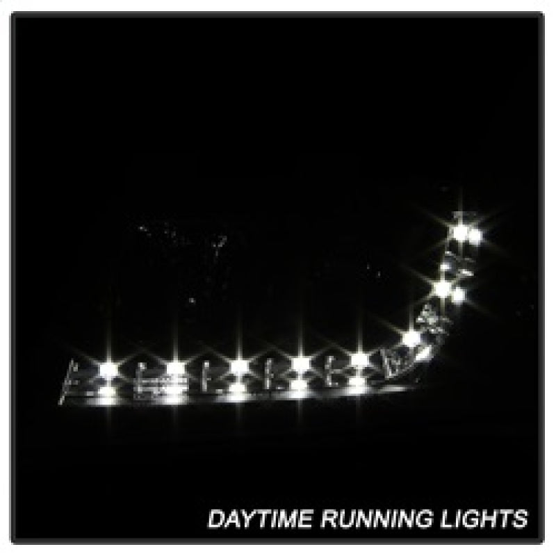 Spyder Audi A6 02-04 Projector Headlights Halogen Model Only - DRL Black PRO-YD-ADA601-DRL-BK 5008657 5008657 Photo - Unmounted