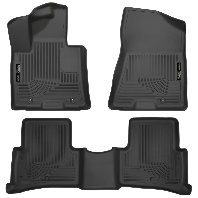 Husky Liners 2017 Kia Sportage Weatherbeater Front and Second Row Black Floor Liner 99891 Photo - Primary