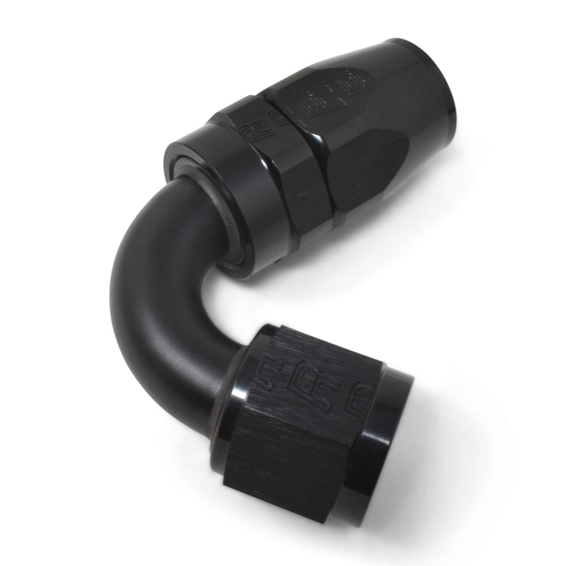 Russell -8 AN Full Flow 120° Tight Radius Hose Ends - Black 613415 Photo - out of package