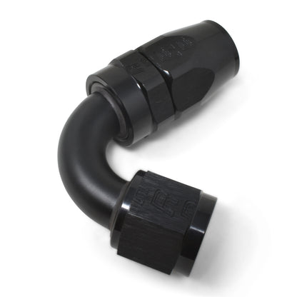Russell -8 AN Full Flow 120° Tight Radius Hose Ends - Black 613415 Photo - out of package