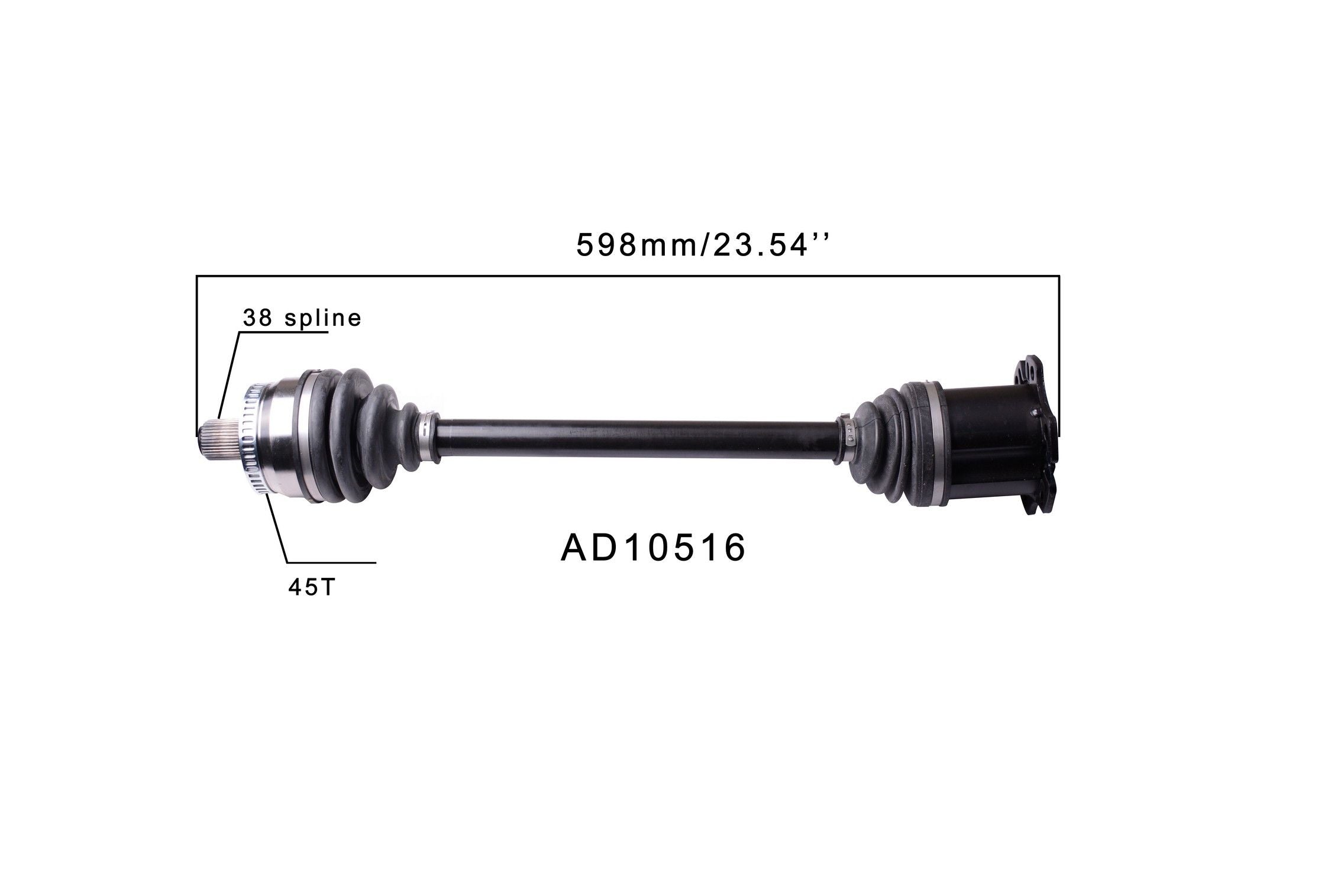 Protech CV CV Axle Assembly AD10516