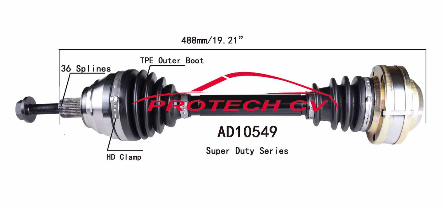 Protech CV **SUPER-DUTY SERIES** TPE BOOT EQUIPPED** AD10549