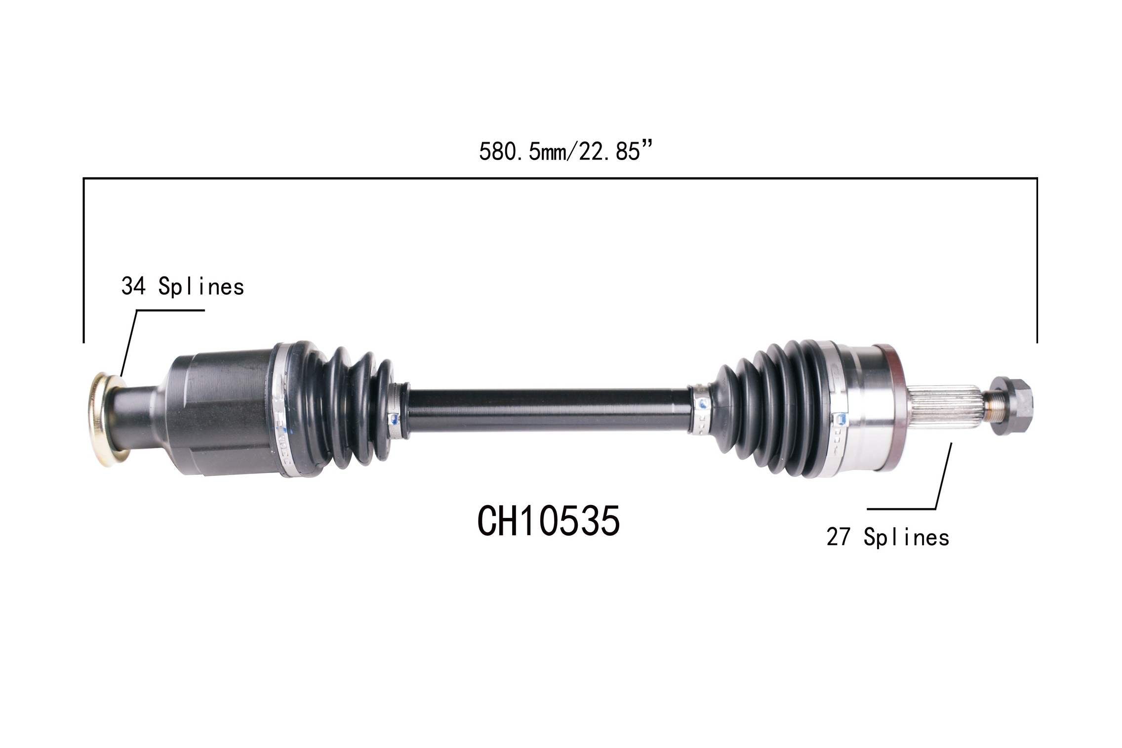 Protech CV CV Axle Assembly CH10535