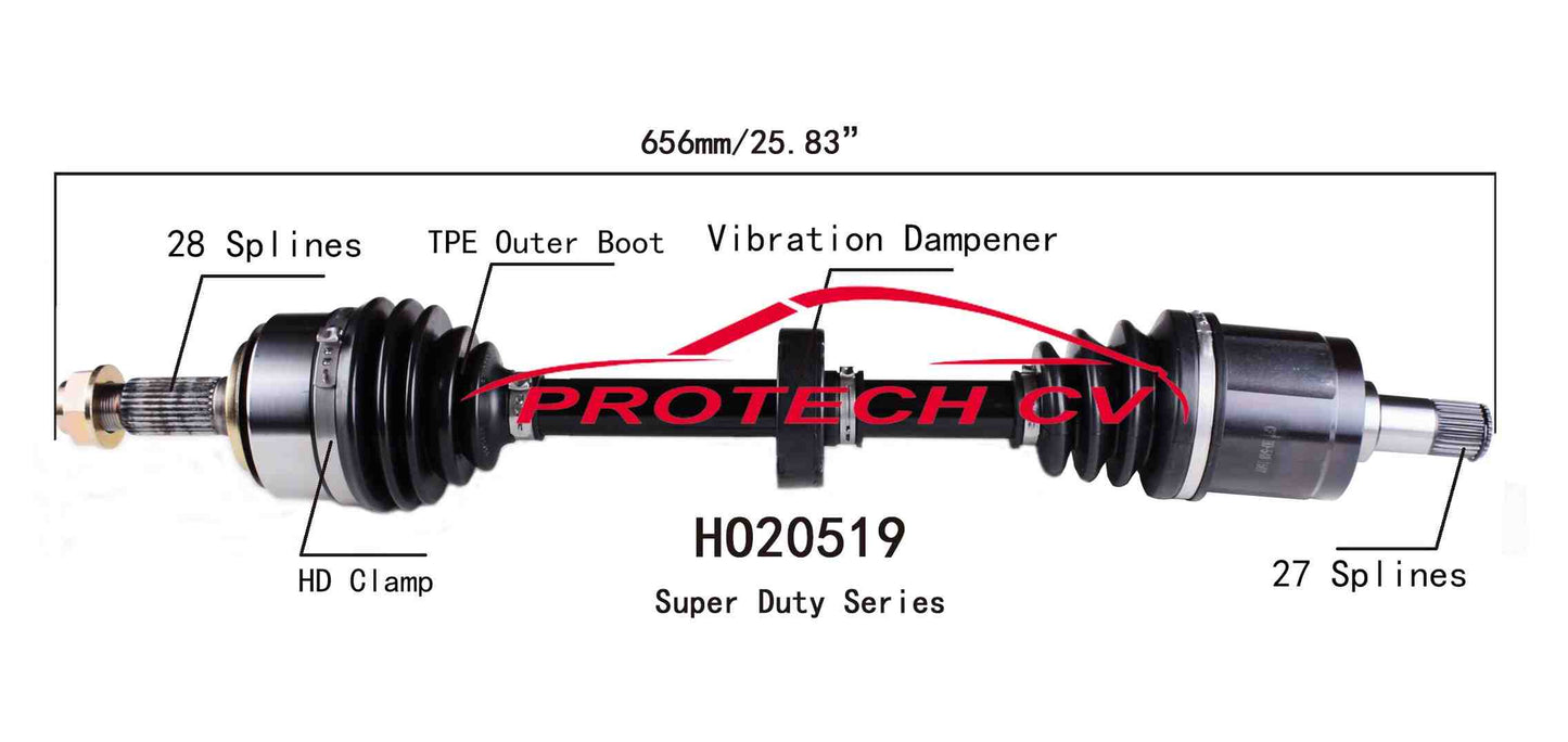 Protech CV **SUPER-DUTY SERIES** TPE BOOT EQUIPPED** HO20519