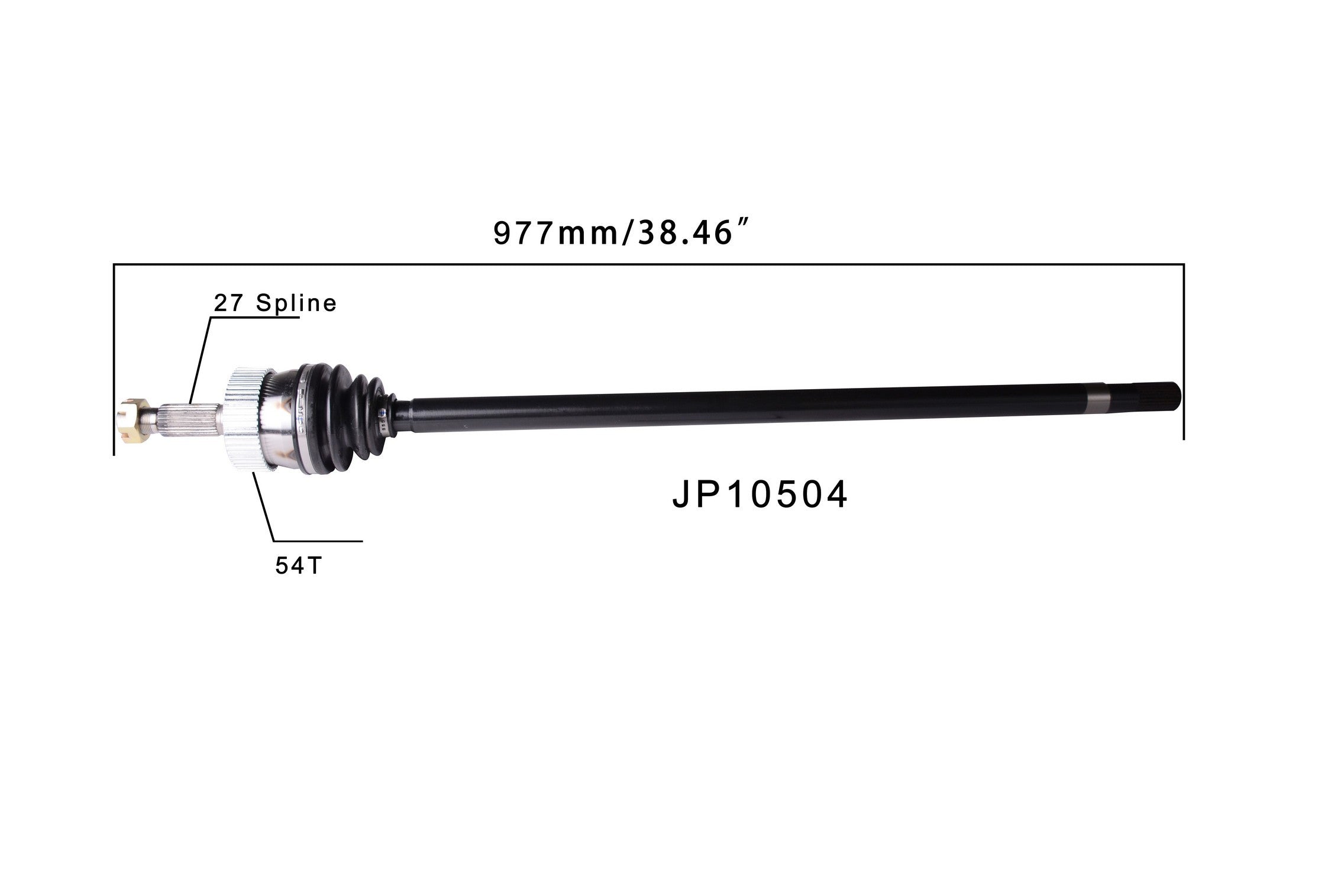 Protech CV CV Axle Assembly JP10504