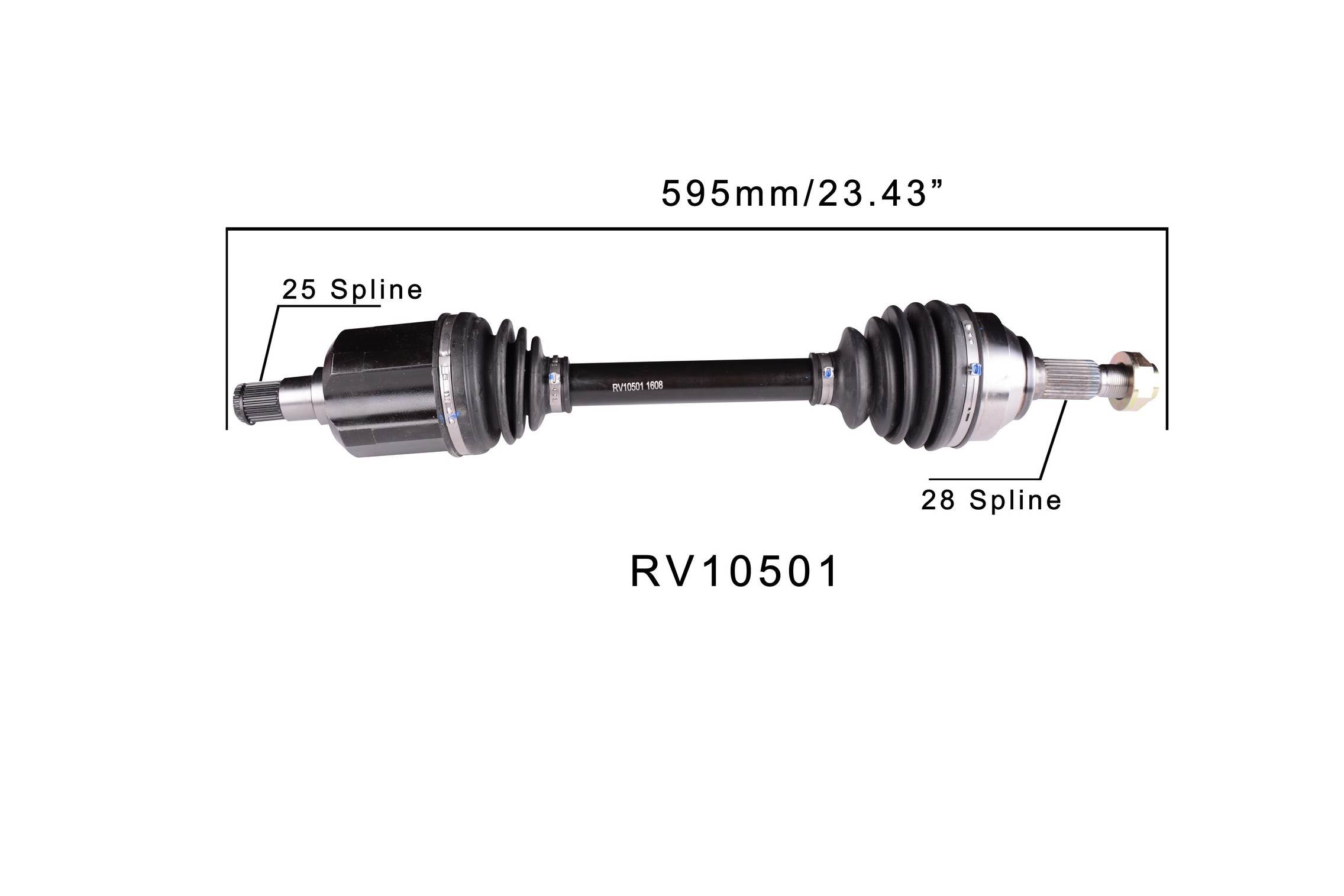 Protech CV CV Axle Assembly RV10501