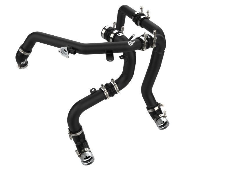 aFe 21-22 Ford Bronco V6-2.7Ltt BladeRunner Alum Hot & Cold Charge Pipe Kit - Black 46-20584-B 46-20584-B Photo - Primary