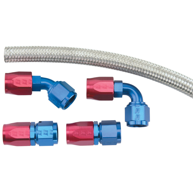 Russell Performance Holley - Fuel Pump to -8 Dual Inlet Kit (For ProFlex -4ft hose) 639400 639400 Photo - Primary