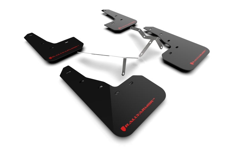 Rally Armor 2022 Honda Civic (Incl. Si/Sport/Touring) Black UR Mud Flap w/ Red Logo MF90-UR-BLK/RD MF90-UR-BLK/RD Photo - Primary