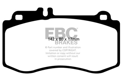 EBC 2015+ Mercedes-Benz CLS400 (w/Brembo Front Calipers) Greenstuff Front Brake Pads DP21857 DP21857 Photo - Primary
